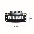 Lots de 5 clips à cheveux extension ou perruques couleur noir